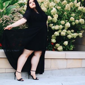 Forever 21 black strap heels